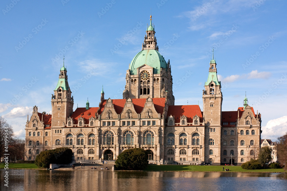 Neues Rathaus in Hannover, New City Hall, Hanover Neues Rathaus in Hannover, New City Hall, Hanover
