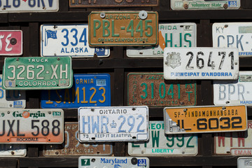 Acrylglasbilder Route 66 Autokennzeichen aus aller Welt  © Markus Witt