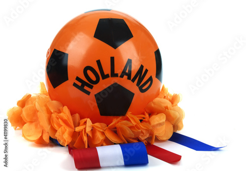 Football madness of Holland photo