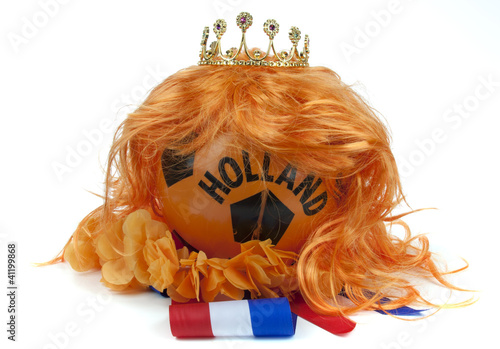 Football madness of Holland photo