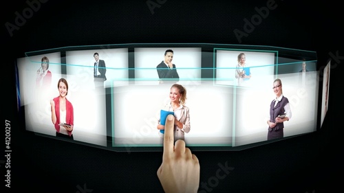 virtuelle Business-Bildauswahl