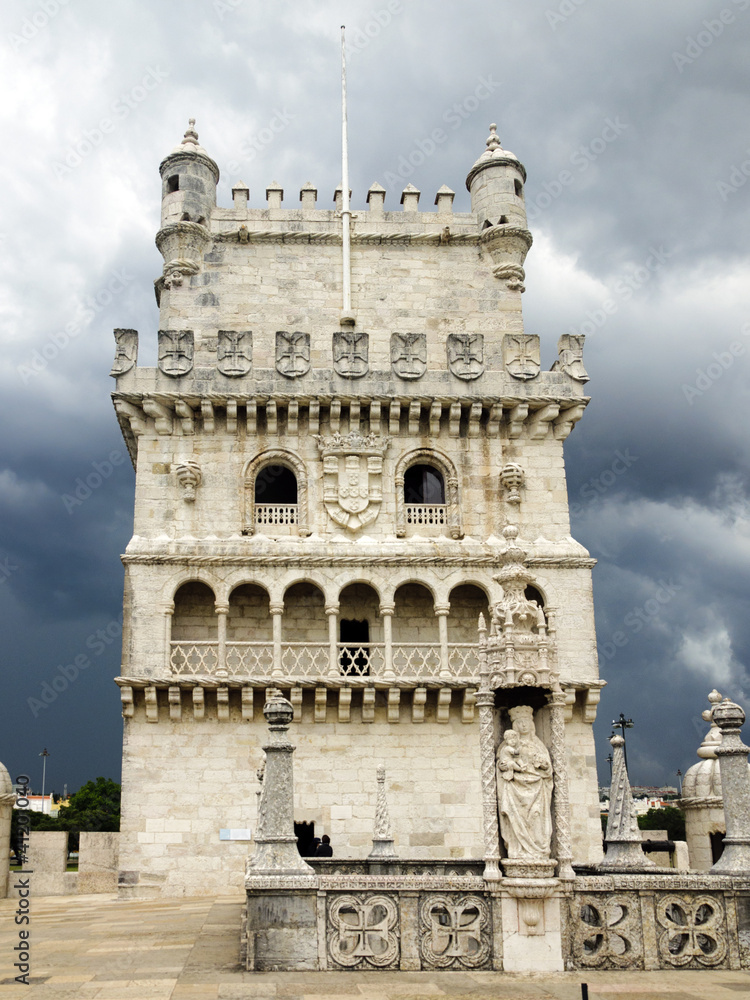 Belem Tower just before the storm