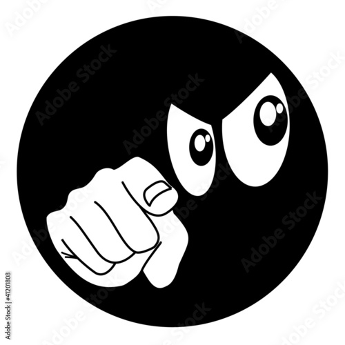 Spy hand pointing