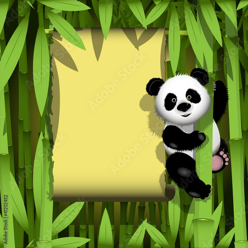 Fototapeta Naklejka Na Ścianę i Meble -  Panda in the jungle