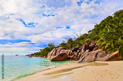 Fototapeta Naklejka Na Ścianę i Meble -  Beach Anse Lazio at Seychelles