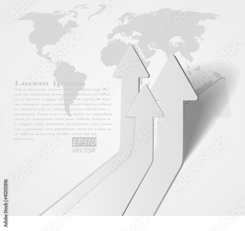 abstract vector 3D arrows background