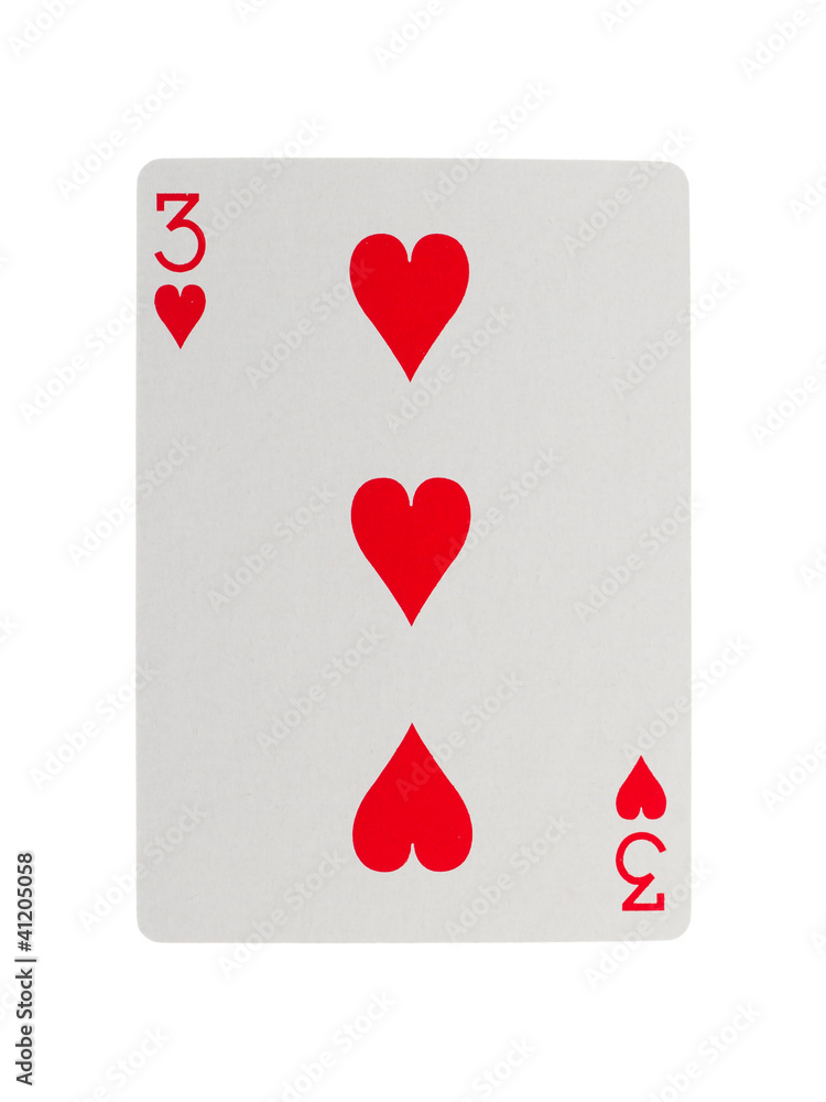 Fototapeta premium Old playing card (three)