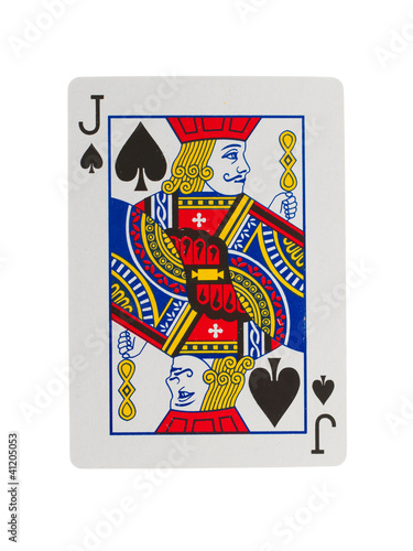 Old playing card (jack)