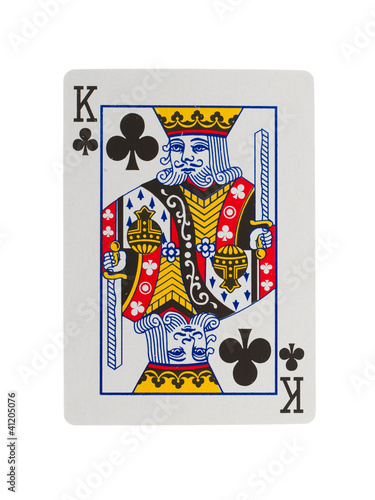 Old playing card (king)