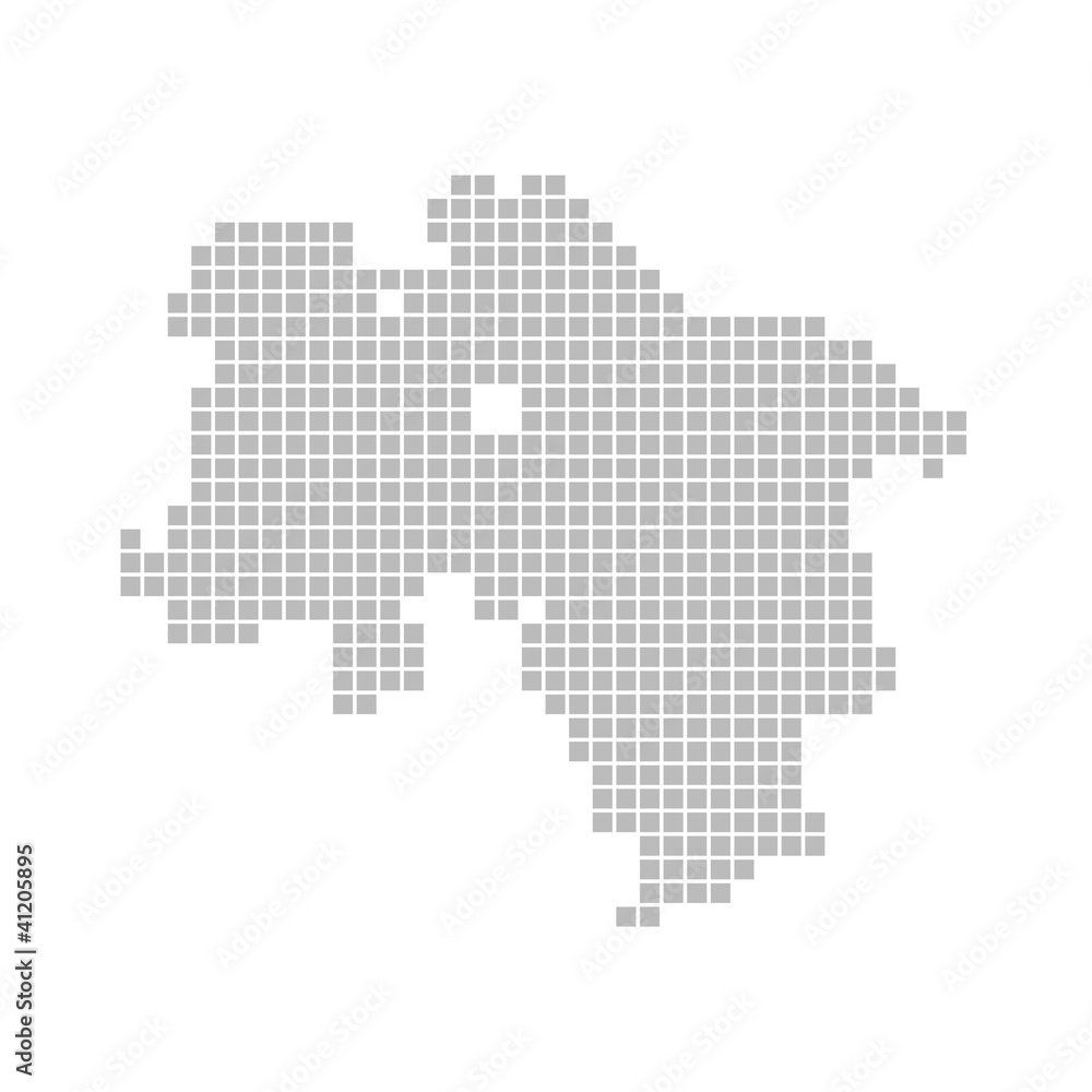 Pixelkarte - Bundesland Niedersachsen