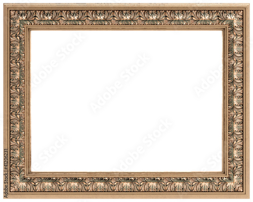 rectangular gold carved frame for a mirror or a picture