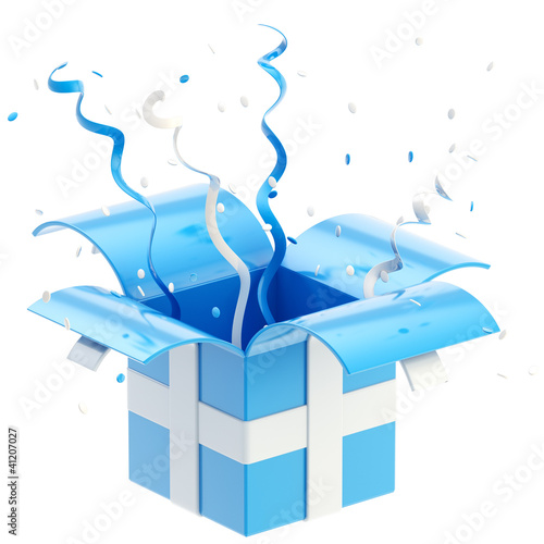 Gift box with ribbon, confe...