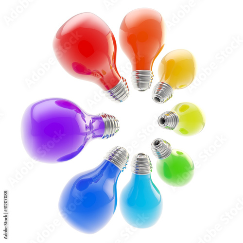Electric bulbs arranged in ...