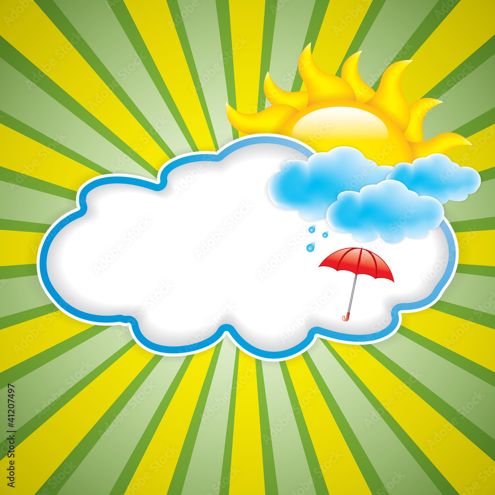 Sun with cloud Sun with cloud
