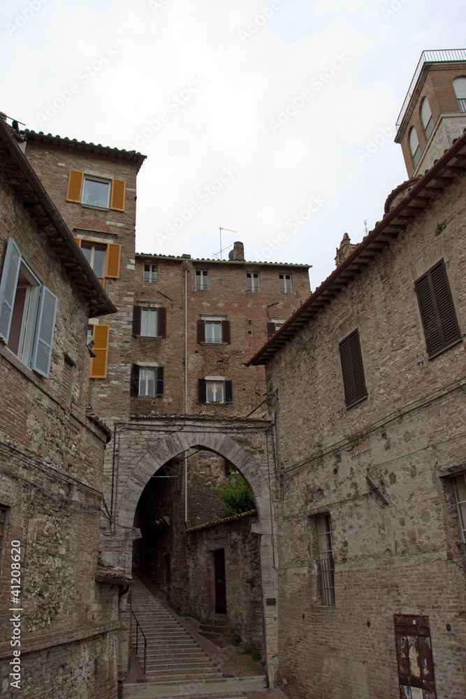 Alley in the historic center of Perugia