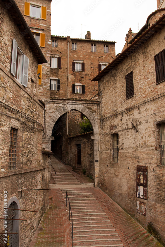 Alley in the historic center of Perugia