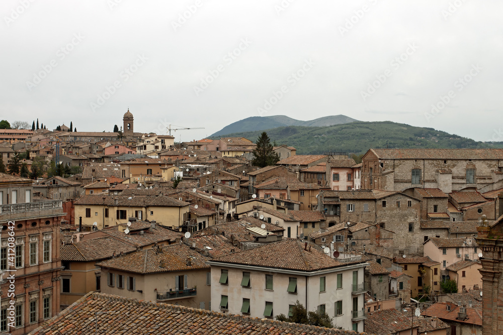 Panoramic view of the city of Perugia