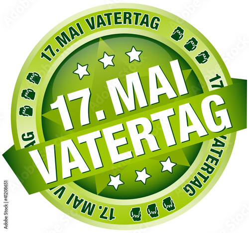 Button Banner "17. Mai Vatertag" grün