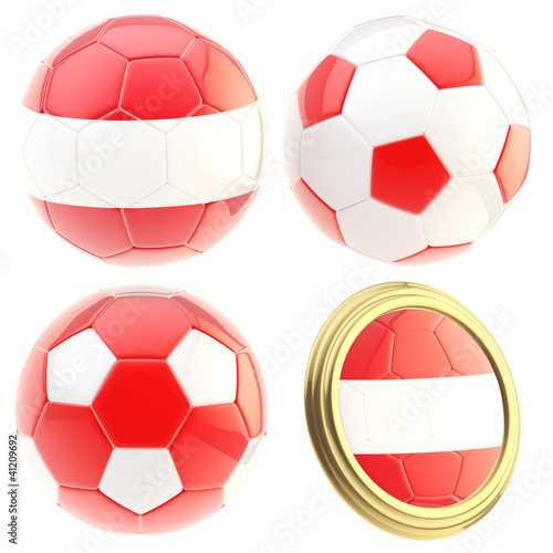 Austria football team attributes isolated