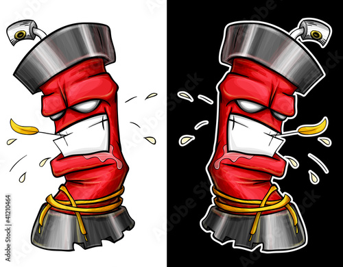 graffiti spray isolated