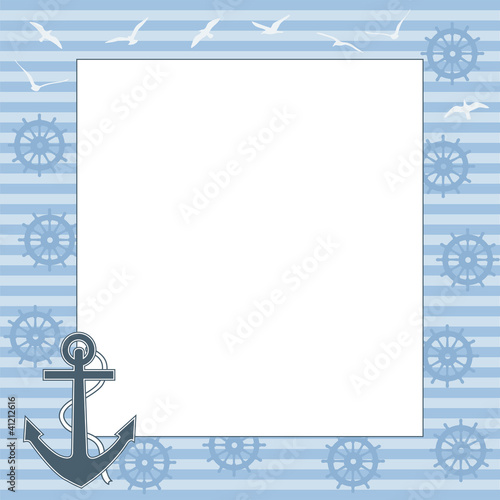 frame for text or photo from the anchor