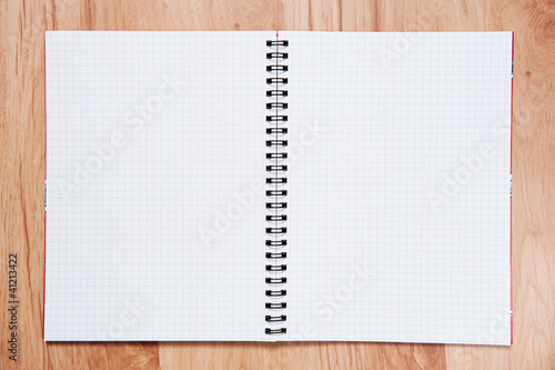 exercise book on table.exercise book on wooden background