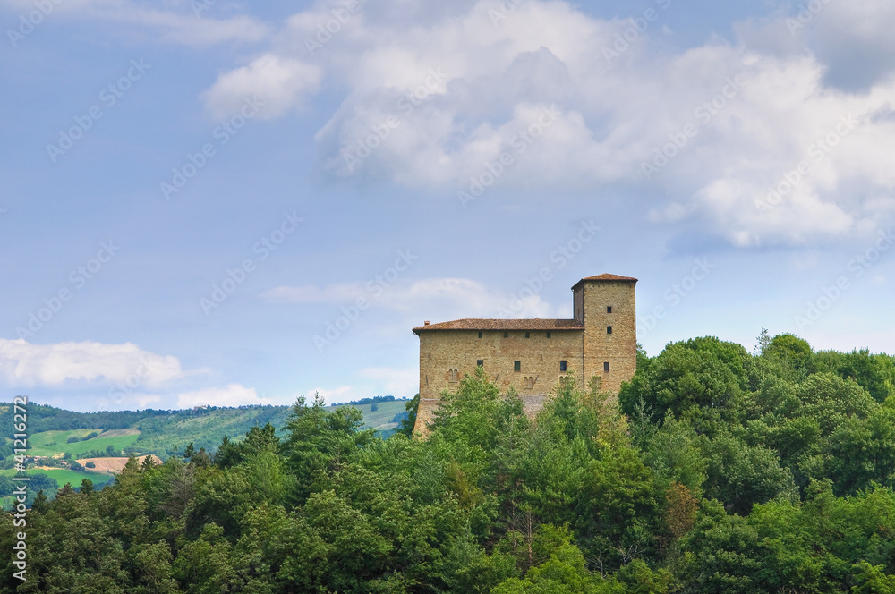 Castle of Pellegrino Parmense. Emilia-Romagna. Italy.