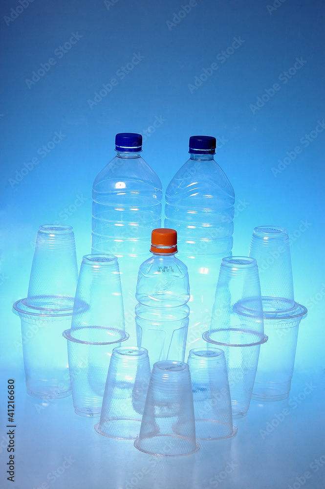 plastic of cup and bottle plastic of cup and bottle