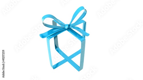Geschenk Schleife blau Bow blue