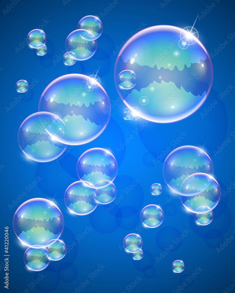 soap bubble for message vector illustration EPS10. Transparent