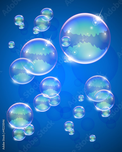 soap bubble for message vector illustration EPS10. Transparent