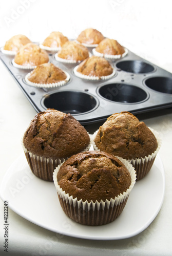 Gingerbread muffins in cups