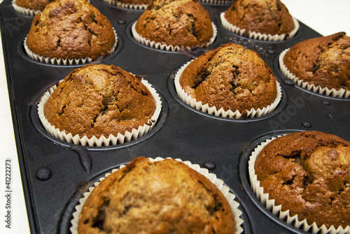 Gingerbread muffins in cups