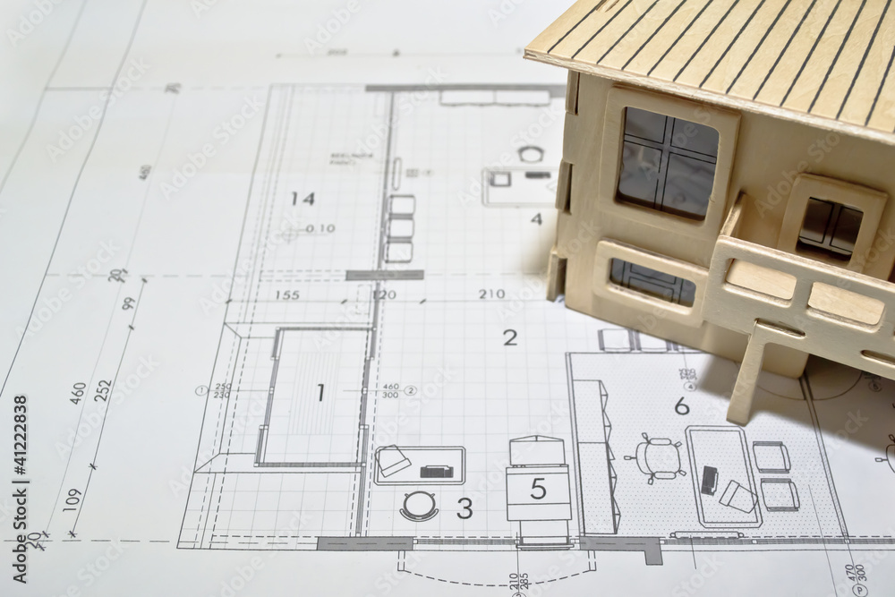 Naklejka premium architectural blueprints
