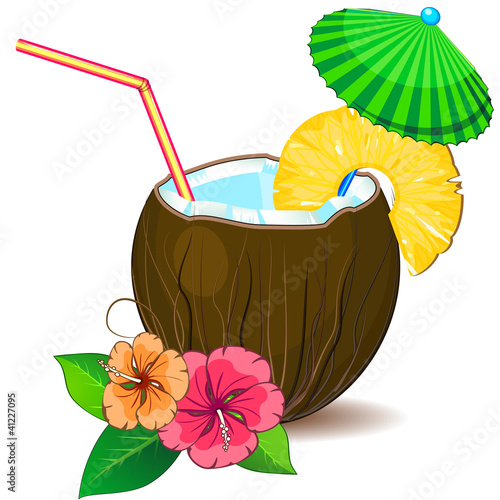 Tropic cocktail pina colada