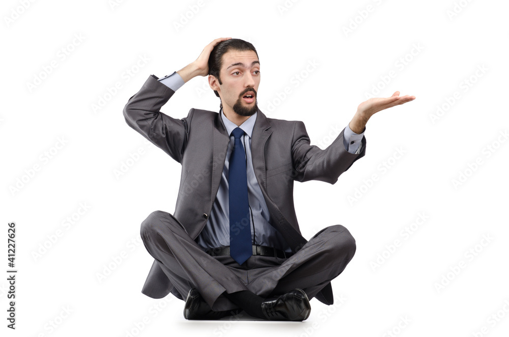 Businessman isolated on the white background Businessman isolated on the white background