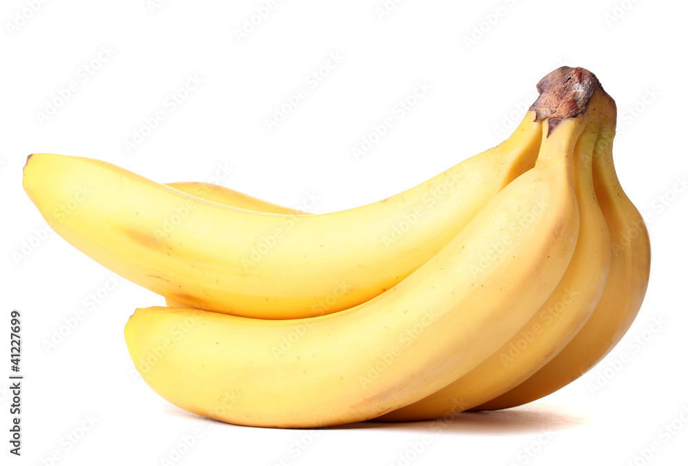 Bunch of bananas isolated on white Bunch of bananas isolated on white