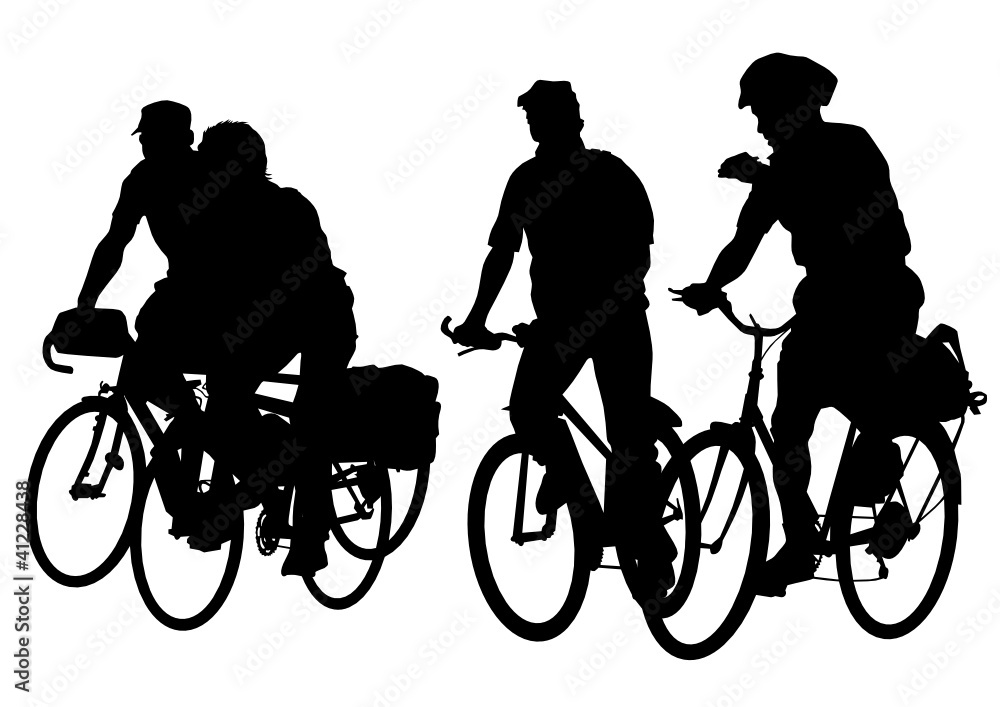 Cyclist people crowd Cyclist people crowd
