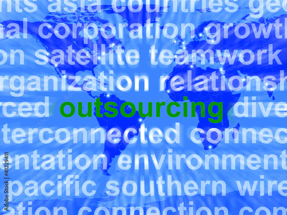 Outsourcing Word Meaning Subcontracting Offshoring Or Freelance Outsourcing Word Meaning Subcontracting Offshoring Or Freelance