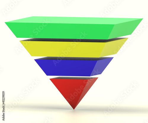 Free Download Inverted Pyramid With Segments Shows Hierarchy Or Progress - GFXLoad