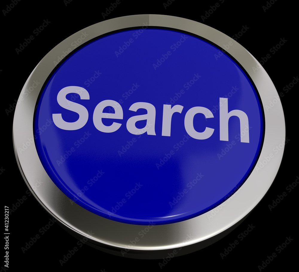 Search Button Showing Internet Access And Online Research Search Button Showing Internet Access And Online Research