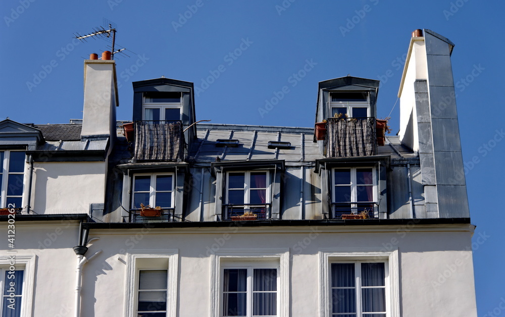 Obraz premium Chambres sous les toits.