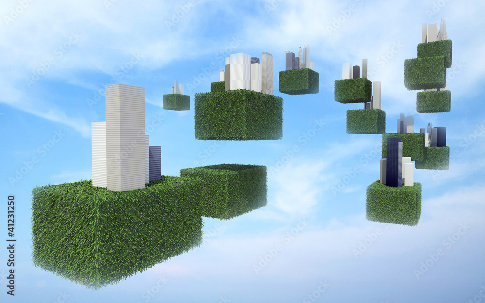Future sky city in the sky Future sky city in the sky