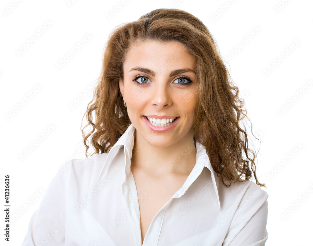 Happy young business woman Happy young business woman