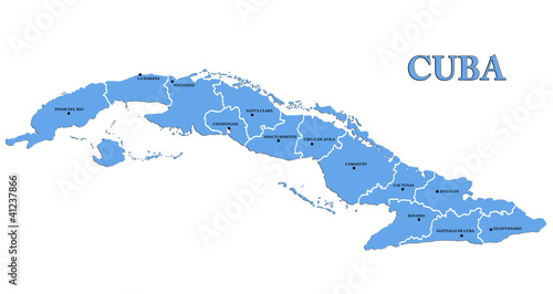 Map of Cuba