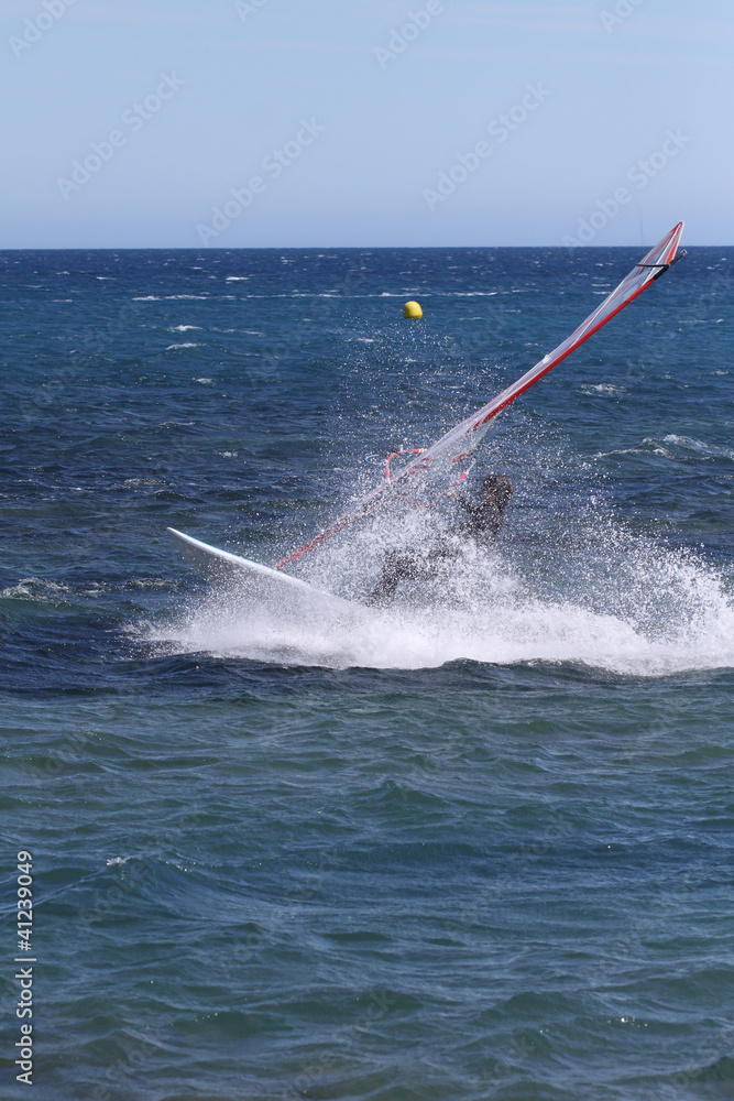 Obraz premium situation planche à voile