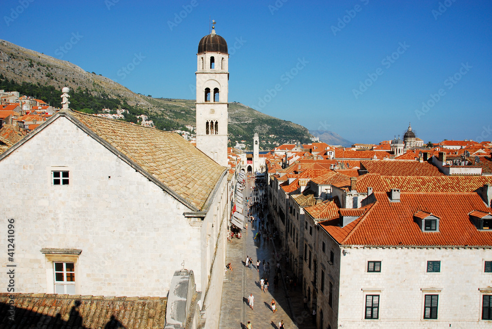 Main street of Dubrovnik (Croatia)
