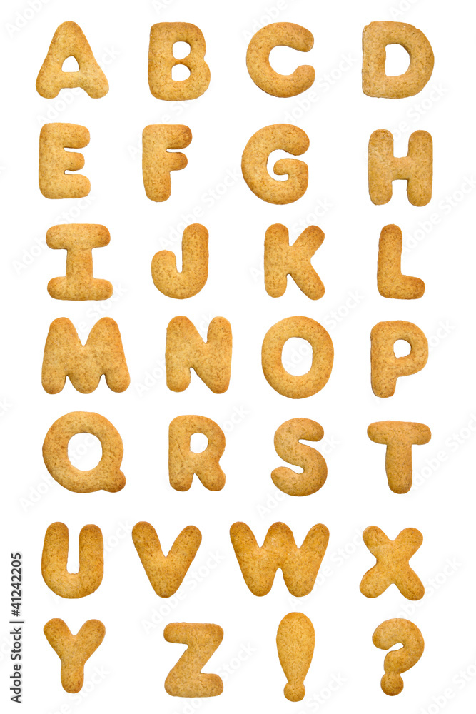 Cookie alphabet