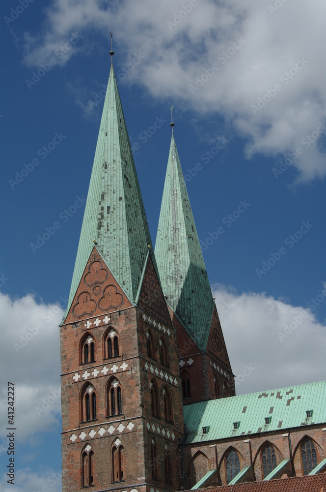 Lübecker Marienkirche Hochformat Lübecker Marienkirche Hochformat