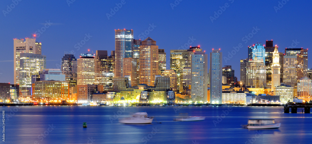 Boston Financial District Panorama